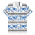 Samoa White Sunday Hawaiian Shirt Samoan Tapa Blue Hibiscus - Polynesian Pride