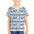 Samoa White Sunday Hawaiian Shirt Samoan Tapa Blue Hibiscus - Polynesian Pride