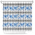 Samoa White Sunday Shower Curtain Samoan Tapa Blue Hibiscus - Polynesian Pride