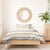 Samoa White Sunday Bedding Set Samoan Tapa Yellow Hibiscus - Polynesian Pride