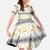 Samoa White Sunday Family Matching Off Shoulder Maxi Dress and Hawaiian Shirt Samoan Tapa Yellow Hibiscus - Polynesian Pride
