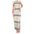 Samoa White Sunday Family Matching Tank Maxi Dress and Hawaiian Shirt Samoan Tapa Yellow Hibiscus - Polynesian Pride