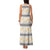 Samoa White Sunday Family Matching Tank Maxi Dress and Hawaiian Shirt Samoan Tapa Yellow Hibiscus - Polynesian Pride