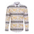Samoa White Sunday Long Sleeve Button Shirt Samoan Tapa Yellow Hibiscus - Polynesian Pride