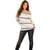 Samoa White Sunday Off Shoulder Sweater Samoan Tapa Yellow Hibiscus - Polynesian Pride
