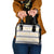 Samoa White Sunday Shoulder Handbag Samoan Tapa Yellow Hibiscus - Polynesian Pride