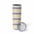 Samoa White Sunday Skinny Tumbler Samoan Tapa Yellow Hibiscus - Polynesian Pride