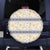 Samoa White Sunday Spare Tire Cover Samoan Tapa Yellow Hibiscus - Polynesian Pride