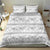 Samoa White Sunday Bedding Set Samoan Tapa White Hibiscus - Polynesian Pride