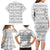 Samoa White Sunday Family Matching Long Sleeve Bodycon Dress and Hawaiian Shirt Samoan Tapa White Hibiscus - Polynesian Pride