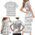 Samoa White Sunday Family Matching Short Sleeve Bodycon Dress and Hawaiian Shirt Samoan Tapa White Hibiscus - Polynesian Pride