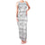 Samoa White Sunday Family Matching Tank Maxi Dress and Hawaiian Shirt Samoan Tapa White Hibiscus - Polynesian Pride