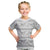 Samoa White Sunday Kid T Shirt Samoan Tapa White Hibiscus - Polynesian Pride