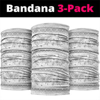 Samoa White Sunday Neck Gaiter Samoan Tapa White Hibiscus - Polynesian Pride