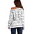 Samoa White Sunday Off Shoulder Sweater Samoan Tapa White Hibiscus - Polynesian Pride