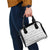 Samoa White Sunday Shoulder Handbag Samoan Tapa White Hibiscus - Polynesian Pride
