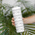 Samoa White Sunday Skinny Tumbler Samoan Tapa White Hibiscus - Polynesian Pride