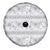 Samoa White Sunday Spare Tire Cover Samoan Tapa White Hibiscus - Polynesian Pride