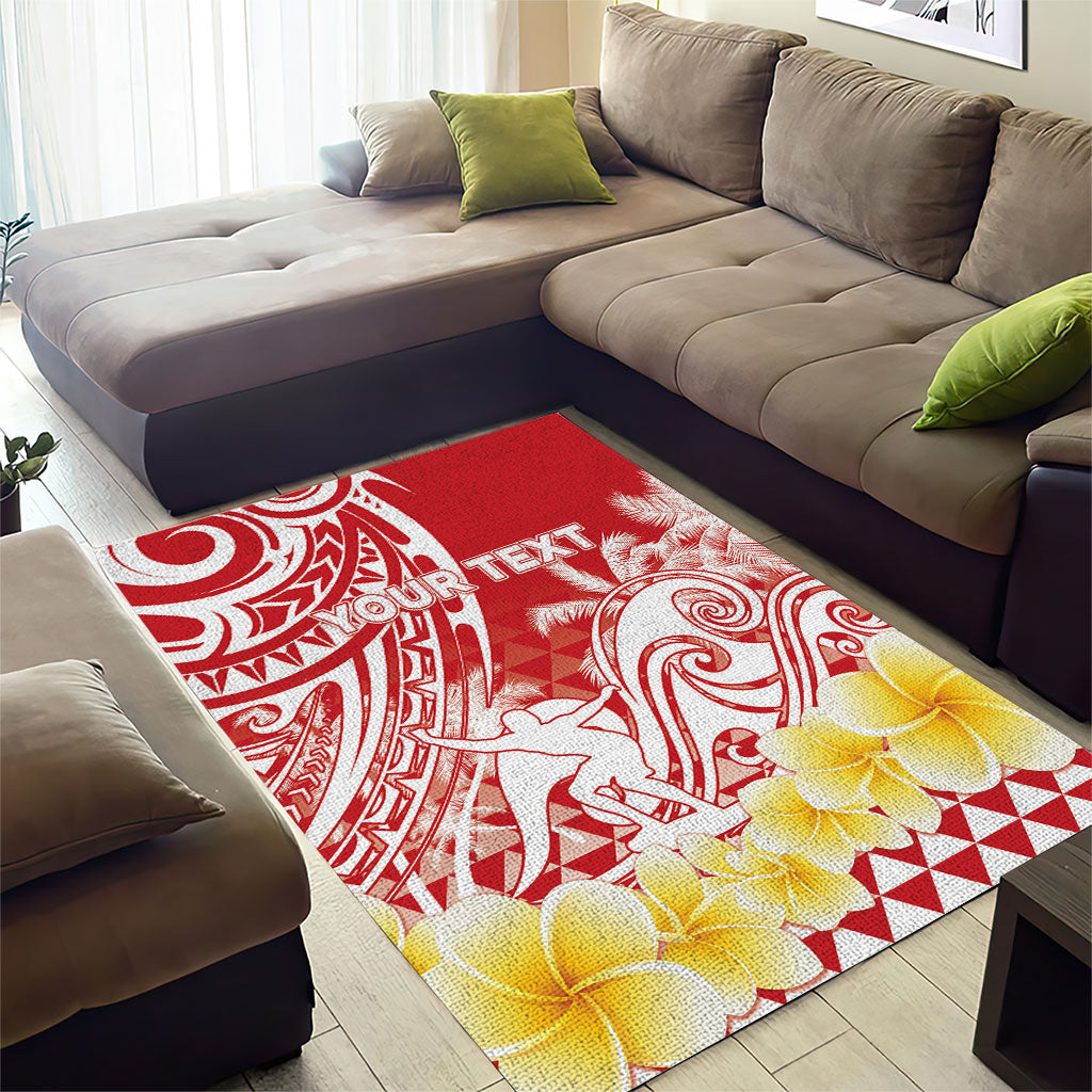 Personalised Tahiti Surfing Area Rug Polynesian Style LT05 - Polynesian Pride
