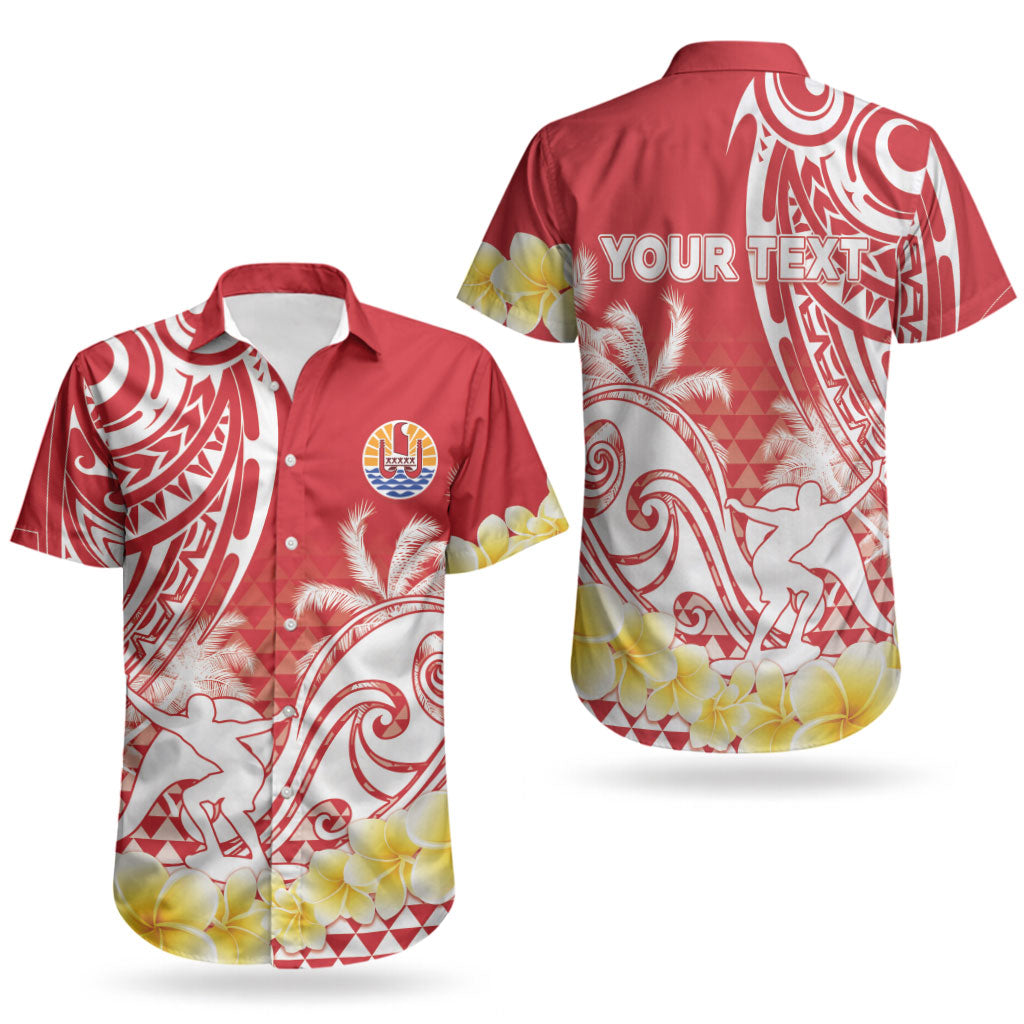 Personalised Tahiti Surfing Couples Matching Puletasi and Hawaiian Shirt Polynesian Style LT05 - Polynesian Pride