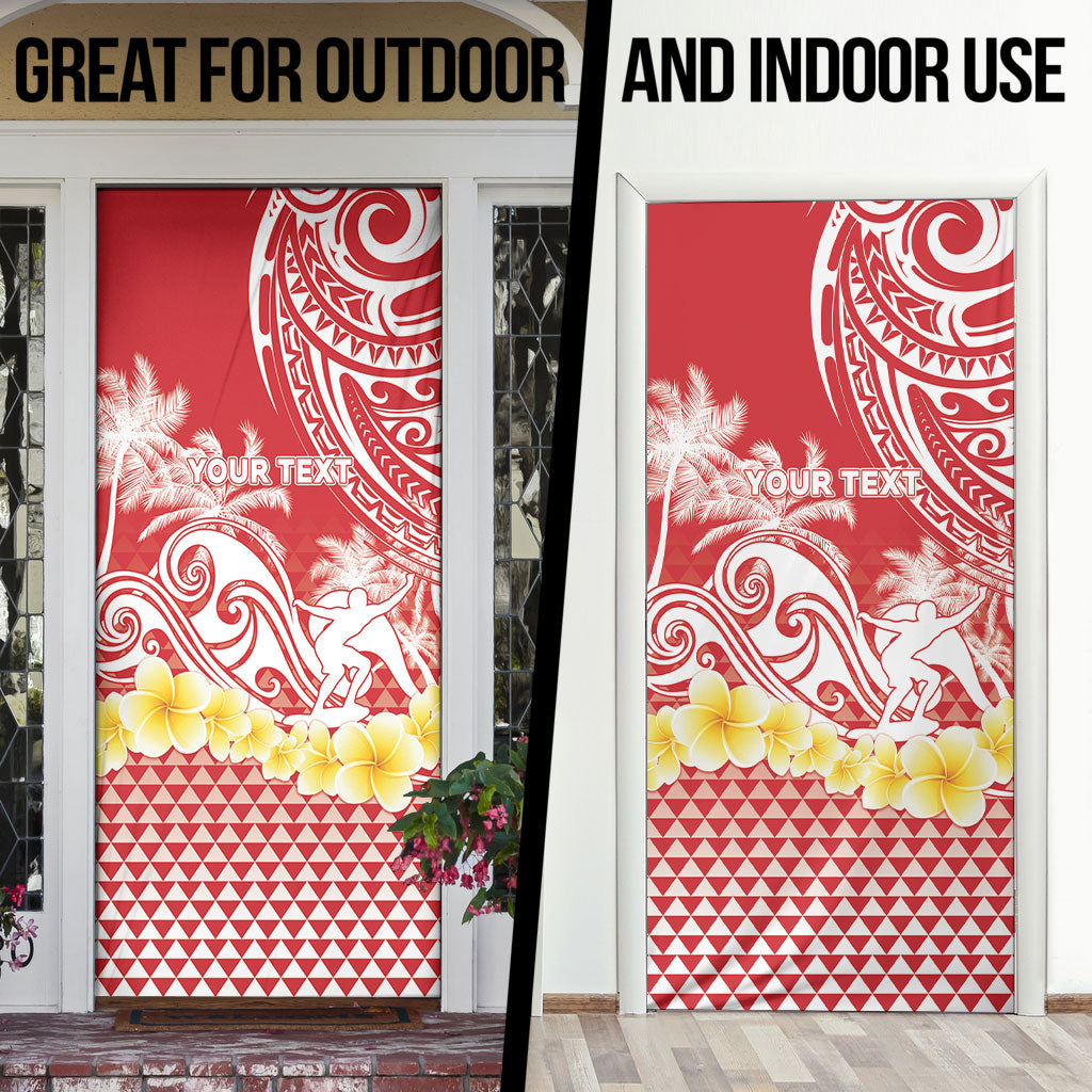 Personalised Tahiti Surfing Door Cover Polynesian Style LT05 - Polynesian Pride