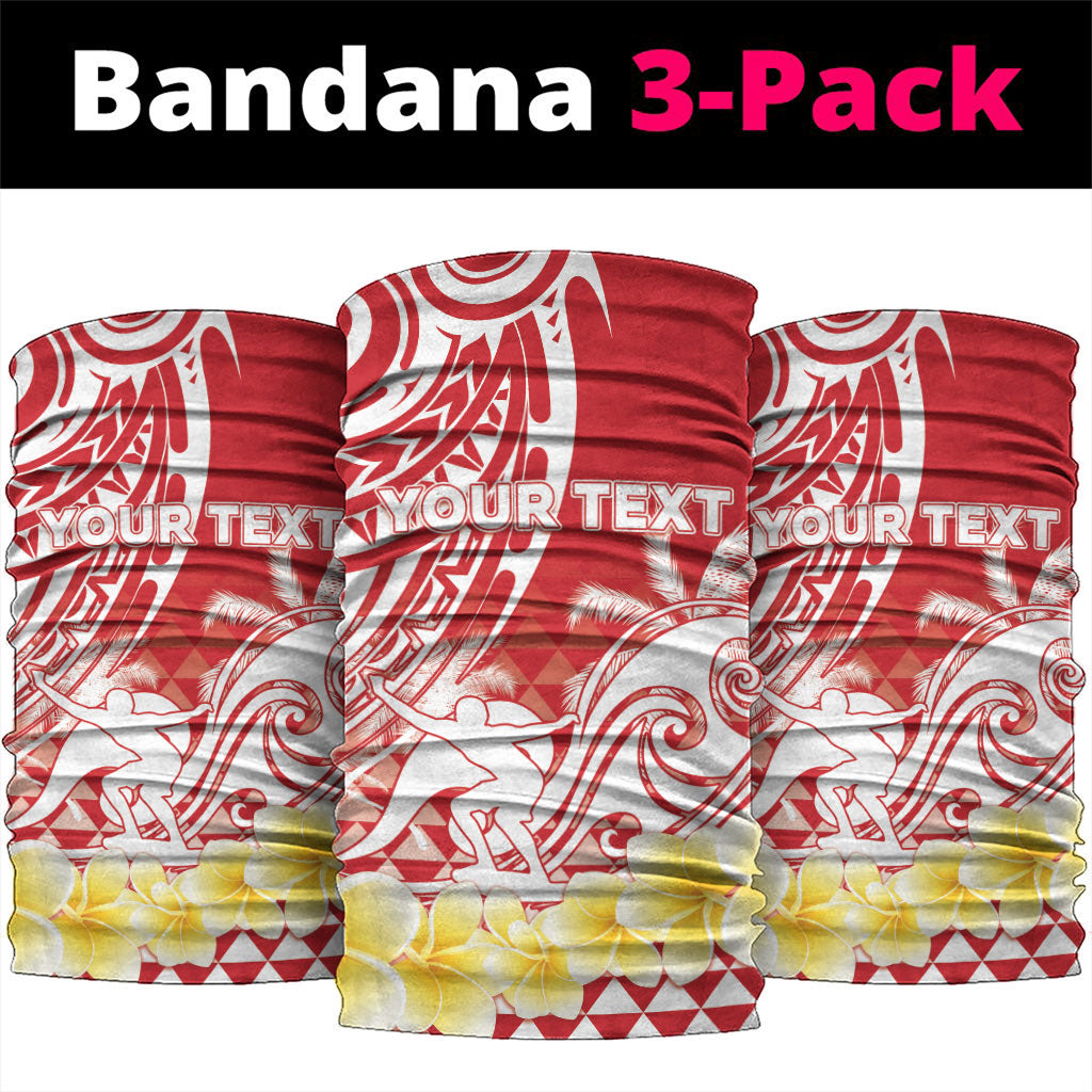 Personalised Tahiti Surfing Neck Gaiter Polynesian Style LT05 package One Size: 25*50cm Red - Polynesian Pride