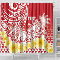 Personalised Tahiti Surfing Shower Curtain Polynesian Style LT05 - Polynesian Pride