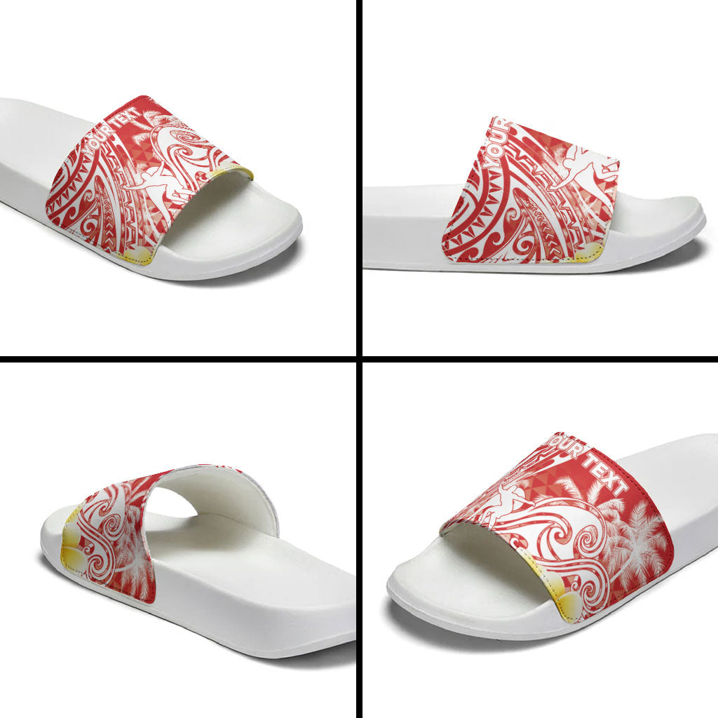 Personalised Tahiti Surfing Slide Sandals Polynesian Style LT05 - Polynesian Pride
