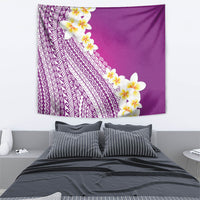Tahiti Plumeria Tribal Pattern Tapestry Wave Style Purple LT05 - Polynesian Pride
