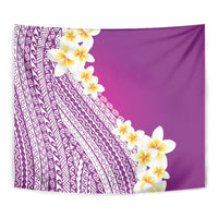 Tahiti Plumeria Tribal Pattern Tapestry Wave Style Purple LT05 - Polynesian Pride