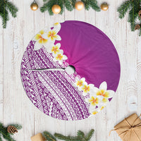 Tahiti Plumeria Tribal Pattern Tree Skirt Wave Style Purple LT05 Casual Purple - Polynesian Pride