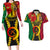 Vanuatu Couples Matching Long Sleeve Bodycon Dress and Hawaiian Shirt Vanuatuan Coat Of Arms Mix Pig Tusk Poynesian Pattern LT05 Reggae - Polynesian Pride