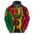 Vanuatu Hoodie Vanuatuan Coat Of Arms Mix Pig Tusk Poynesian Pattern LT05 - Polynesian Pride