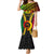 Personalized Vanuatu Mermaid Dress Vanuatuan Coat Of Arms Mix Pig Tusk Poynesian Pattern LT05 Women Reggae - Polynesian Pride