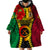 Personalized Vanuatu Wearable Blanket Hoodie Vanuatuan Coat Of Arms Mix Pig Tusk Poynesian Pattern LT05 - Polynesian Pride