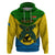 Vanuatu Malampa Province Hoodie Coat Of Arms And Namele Fern Polynesian Pattern LT05 Yellow - Polynesian Pride