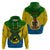 Vanuatu Malampa Province Hoodie Coat Of Arms And Namele Fern Polynesian Pattern LT05 - Polynesian Pride