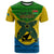 Vanuatu Malampa Province T Shirt Coat Of Arms And Namele Fern Polynesian Pattern LT05 Yellow - Polynesian Pride