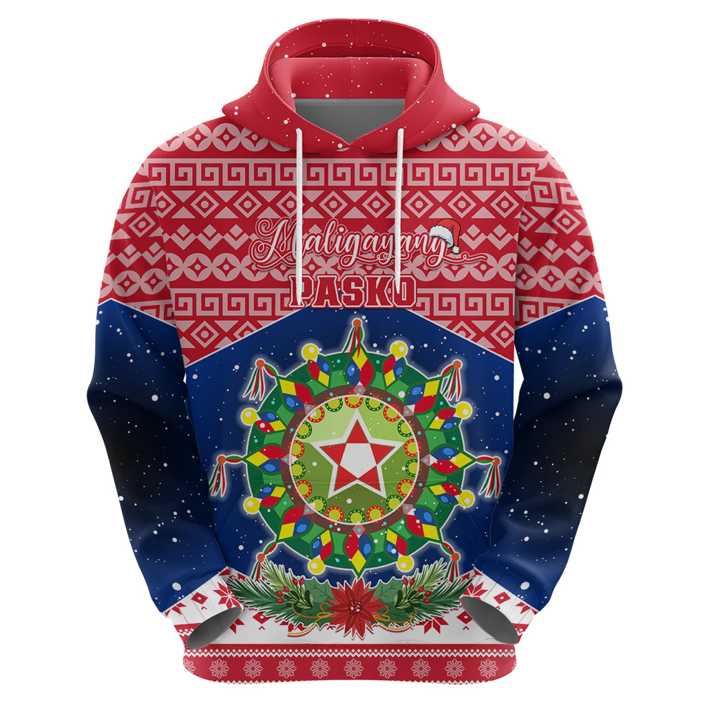 Personalised Philippines Christmas Hoodie Filipino Parol Maligayang Pasko LT05 - Polynesian Pride
