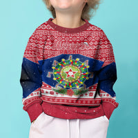 Personalised Philippines Christmas Kid Ugly Christmas Sweater Filipino Parol Maligayang Pasko LT05 - Polynesian Pride