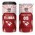 Custom Tonga Rugby 4 in 1 Can Cooler Tumbler 2023 Pacific Championships Kupesi Ngatu Mate Maa