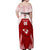 Custom Tonga Rugby Off Shoulder Maxi Dress 2023 Pacific Championships Kupesi Ngatu Mate Maa LT05 - Polynesian Pride