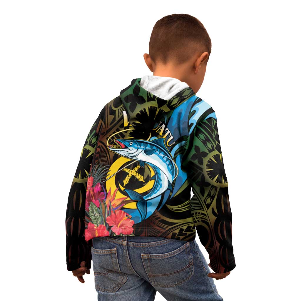 Vanuatu Fishing Kid Hoodie It's Time To Fish