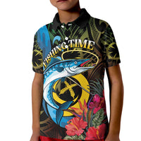 Vanuatu Fishing Kid Polo Shirt It's Time To Fish