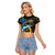 Vanuatu Fishing Raglan Cropped T Shirt It's Time To Fish
