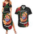 Personalised French Polynesia Outrigger Canoe Race Couples Matching Summer Maxi Dress and Hawaiian Shirt Tropical Vibe