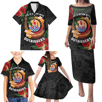 Personalised French Polynesia Outrigger Canoe Race Family Matching Puletasi and Hawaiian Shirt Tropical Vibe LT05 - Polynesian Pride