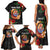 Personalised French Polynesia Outrigger Canoe Race Family Matching Tank Maxi Dress and Hawaiian Shirt Tropical Vibe