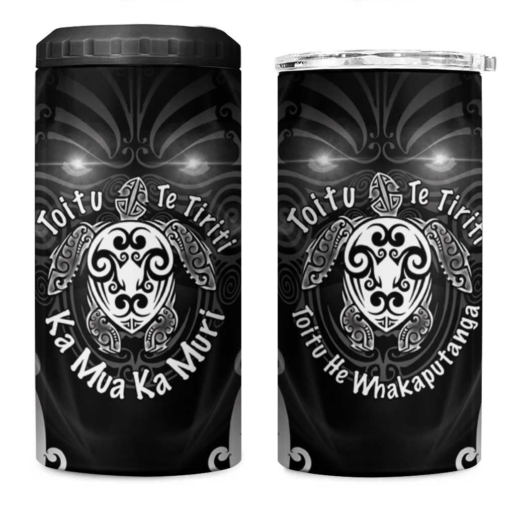 Aotearoa Toitu Te Tiriti 4 in 1 Can Cooler Tumbler Ka Mua Ka Muri