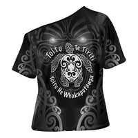 Aotearoa Toitu Te Tiriti Cross Shoulder Shirt Ka Mua Ka Muri